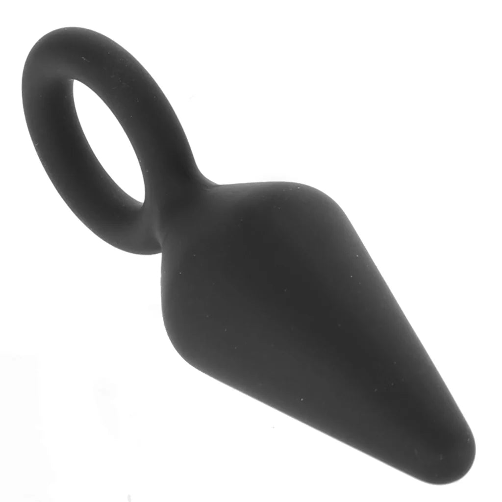 Anal Adventures Platinum Loop Plug in Small - Small – Heaven Boutique Winnipeg – side view