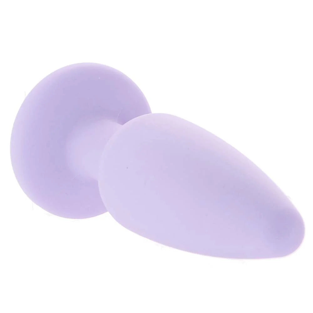 First Time Crystal Booty Anal Plug Set in Purple – Heaven Boutique Winnipeg – side view