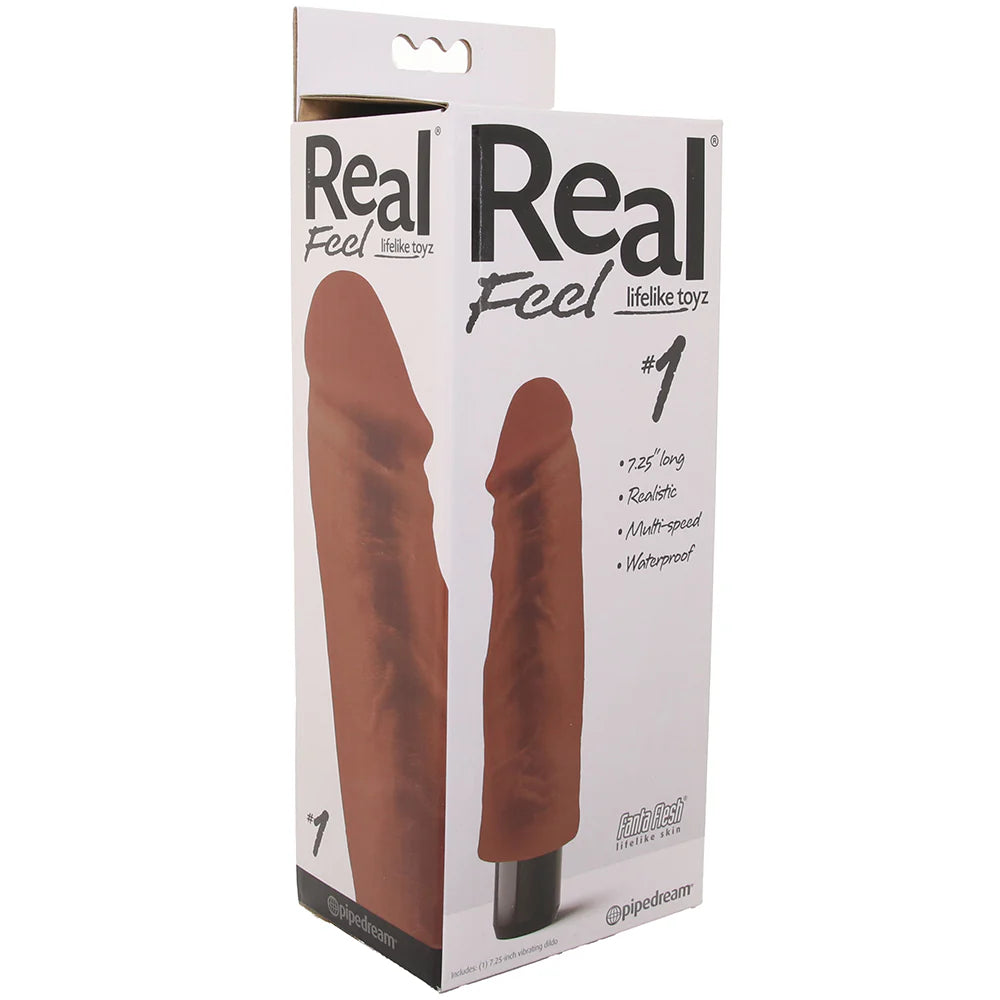 Real Feel No.1 Vibe in Brown – Winnipeg adult store – close-up view