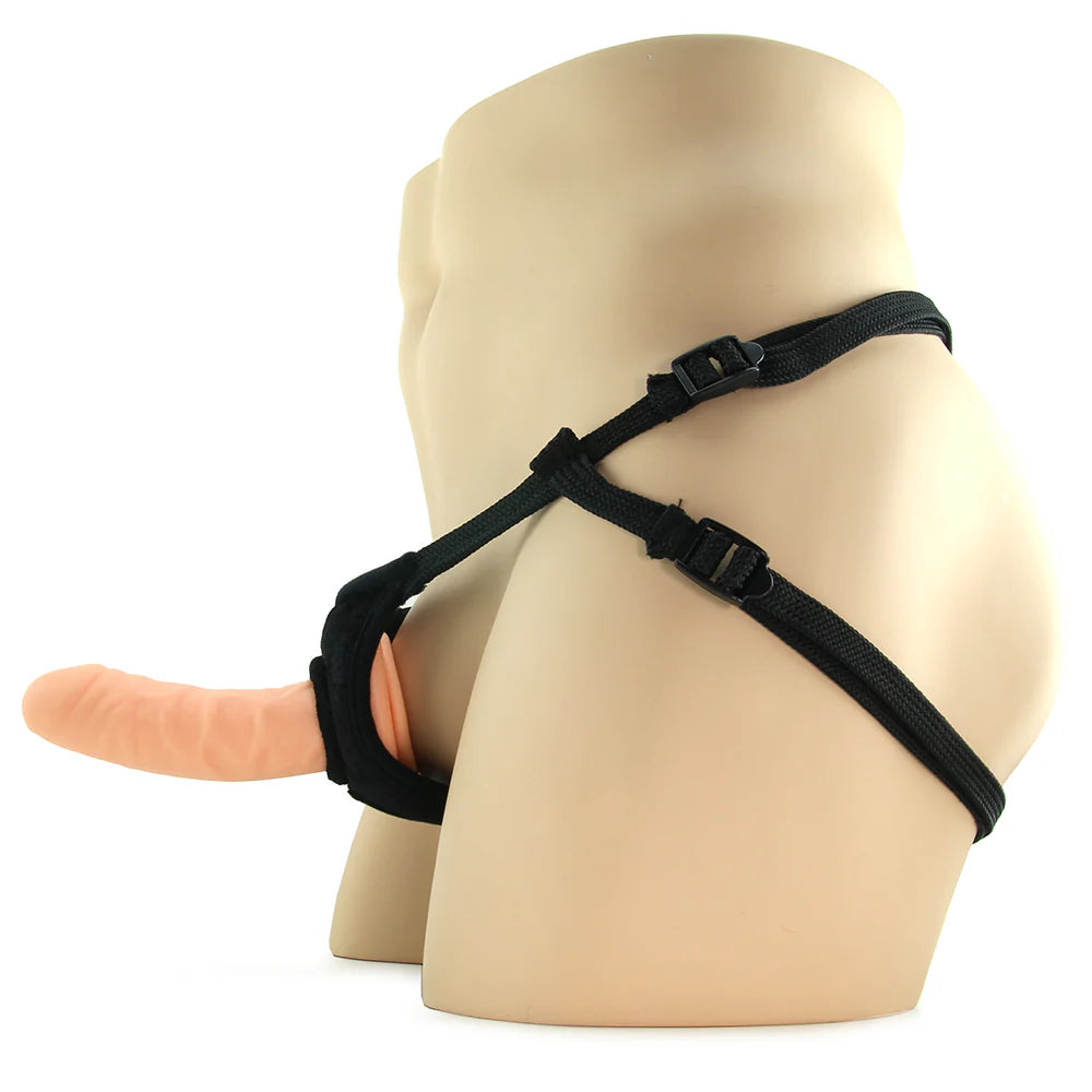 Everlaster Wishbone Hollow Strap-On and Harness in Light – Winnipeg adult boutique – features