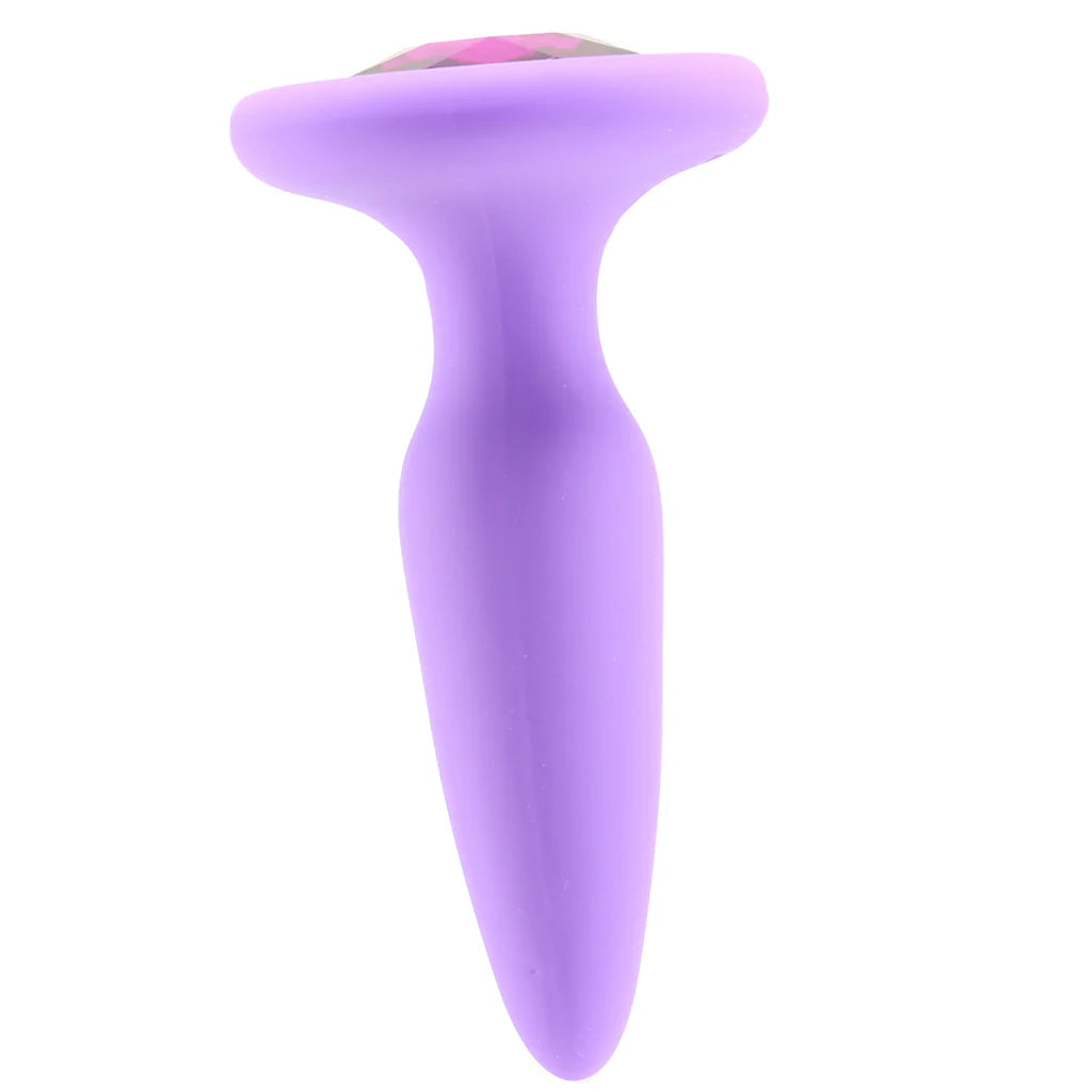 Glams Mini Purple Gem Silicone Butt Plug – Winnipeg adult boutique – features