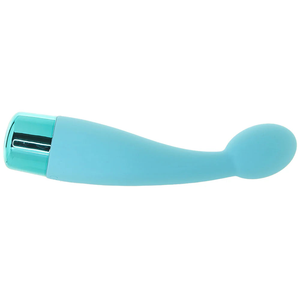 Eden Silicone Tulip Vibe in Teal – Heaven Boutique Winnipeg – side view