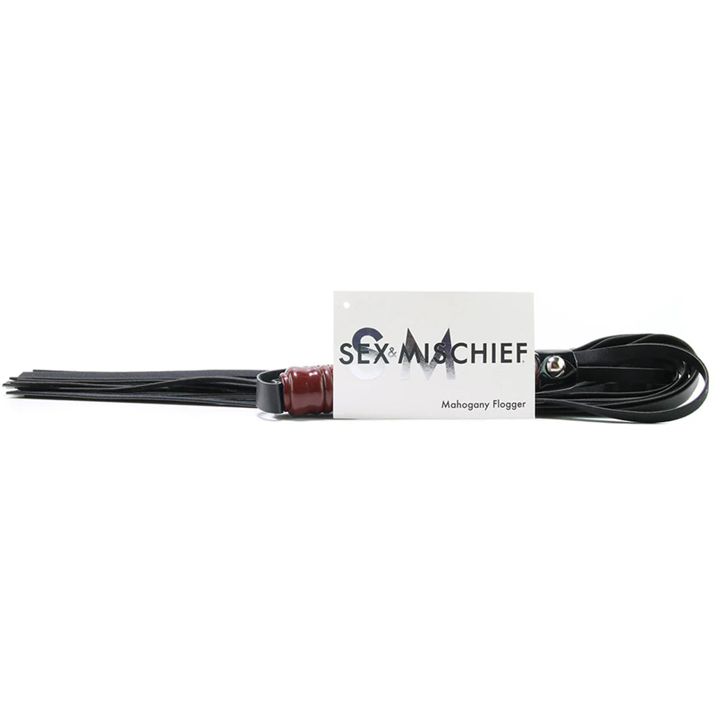 Sex & Mischief Mahogany Flogger — buy in Winnipeg | Heaven Boutique