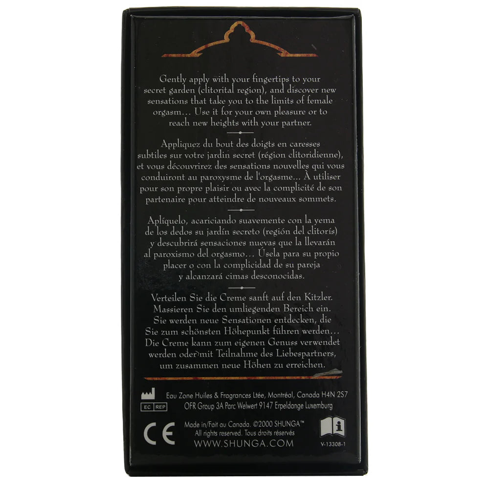 Secret Garden Female Orgasm Cream 1oz/30ml – Heaven Boutique Winnipeg – side view