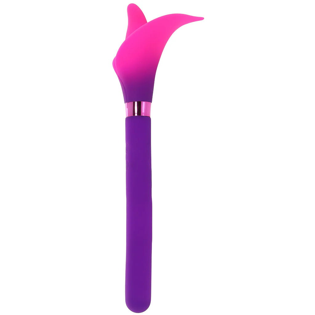Vala Fiercely Powerful Silicone Flower Vibe in Purple – Winnipeg adult boutique – features