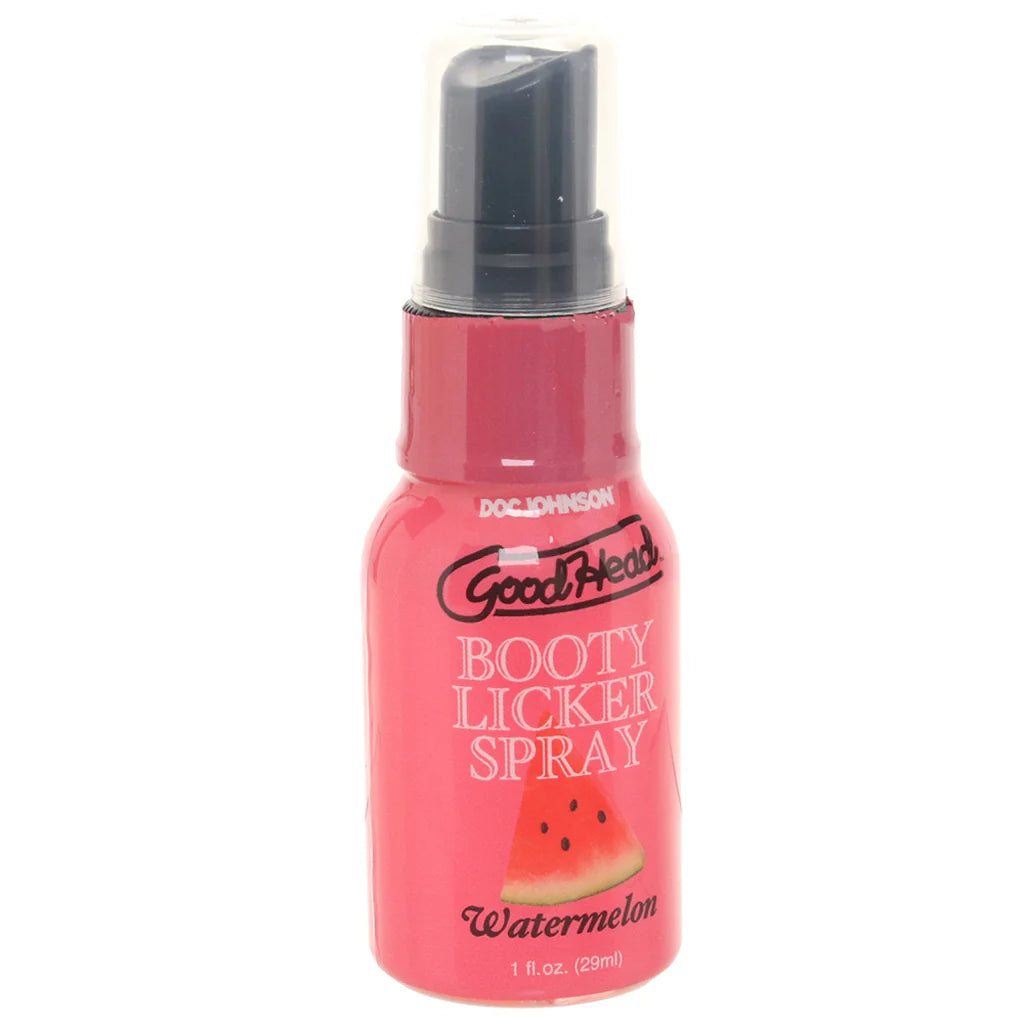 GoodHead Booty Licker Spray 1fl.oz/29ml in Watermelon – Heaven Boutique Winnipeg – side view