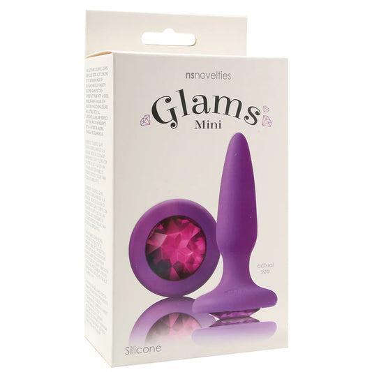 Glams Mini Purple Gem Silicone Butt Plug — buy in Winnipeg | Heaven Boutique