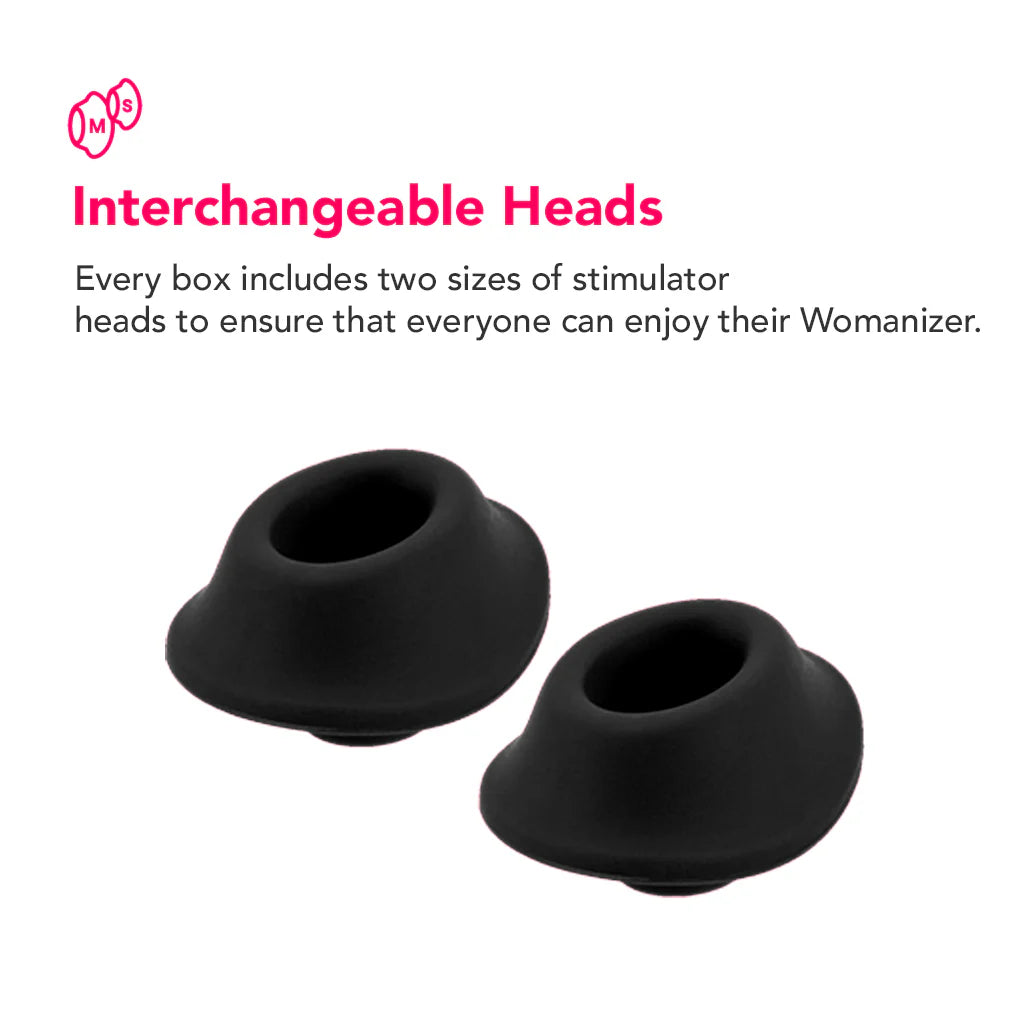 Womanizer Premium 2 Pleasure Air Stimulator in Black – Winnipeg adult store – close-up view