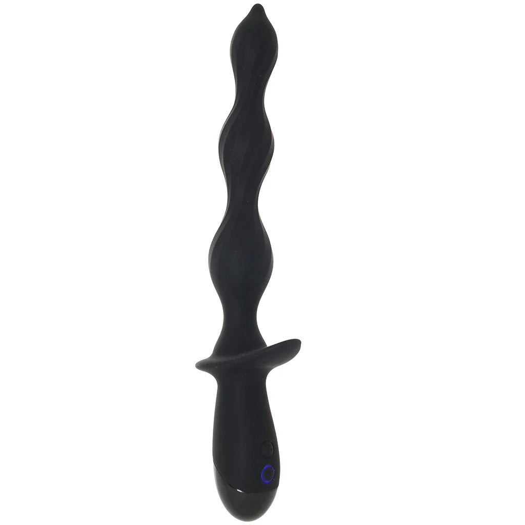 Ass-Station Deep Dive Beaded Anal Vibe – Winnipeg adult shop – in use view