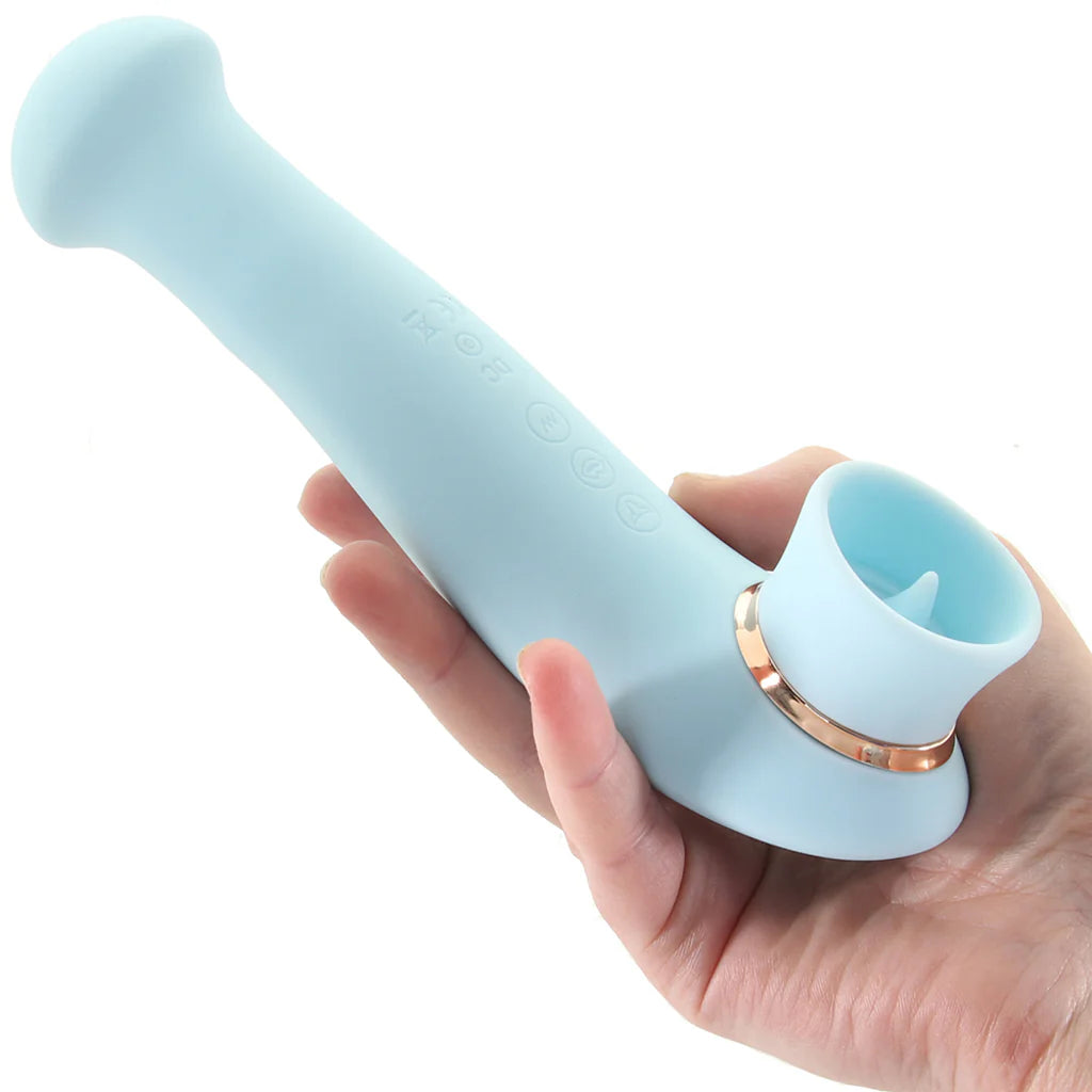 Destiny Sucking, Flickering and Vibrating Massager in Blue Winnipeg – product detail
