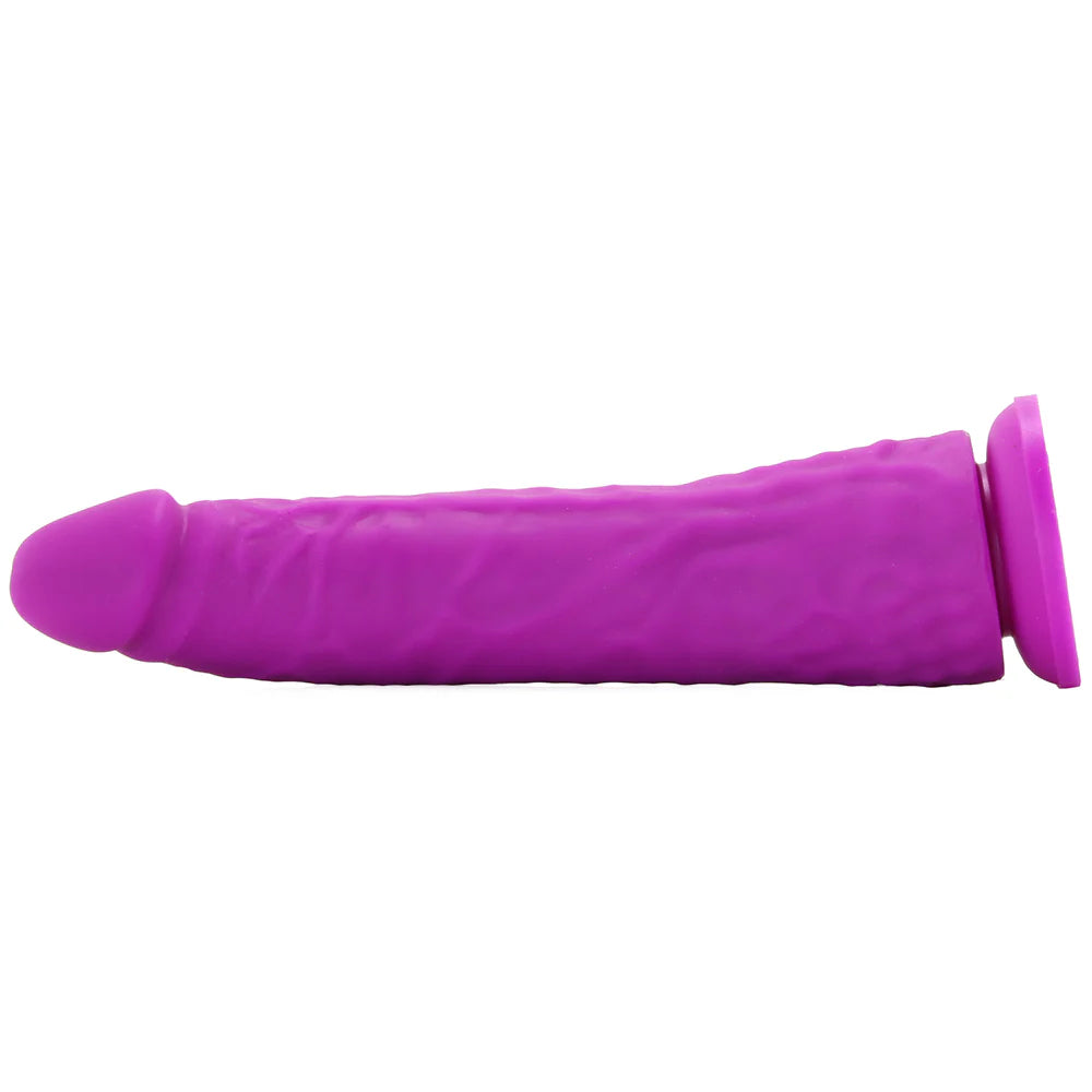 Colours Thin Pleasures 8 Inch Silicone Dildo in Purple – Winnipeg adult boutique – features