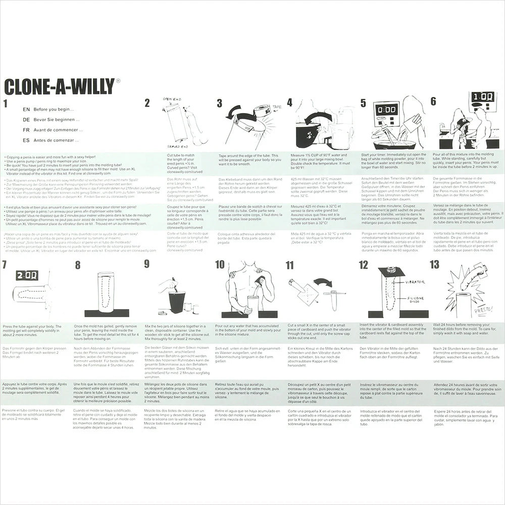 Clone-A-Willy Vibrator Kit in Glow in the Dark Winnipeg – product detail