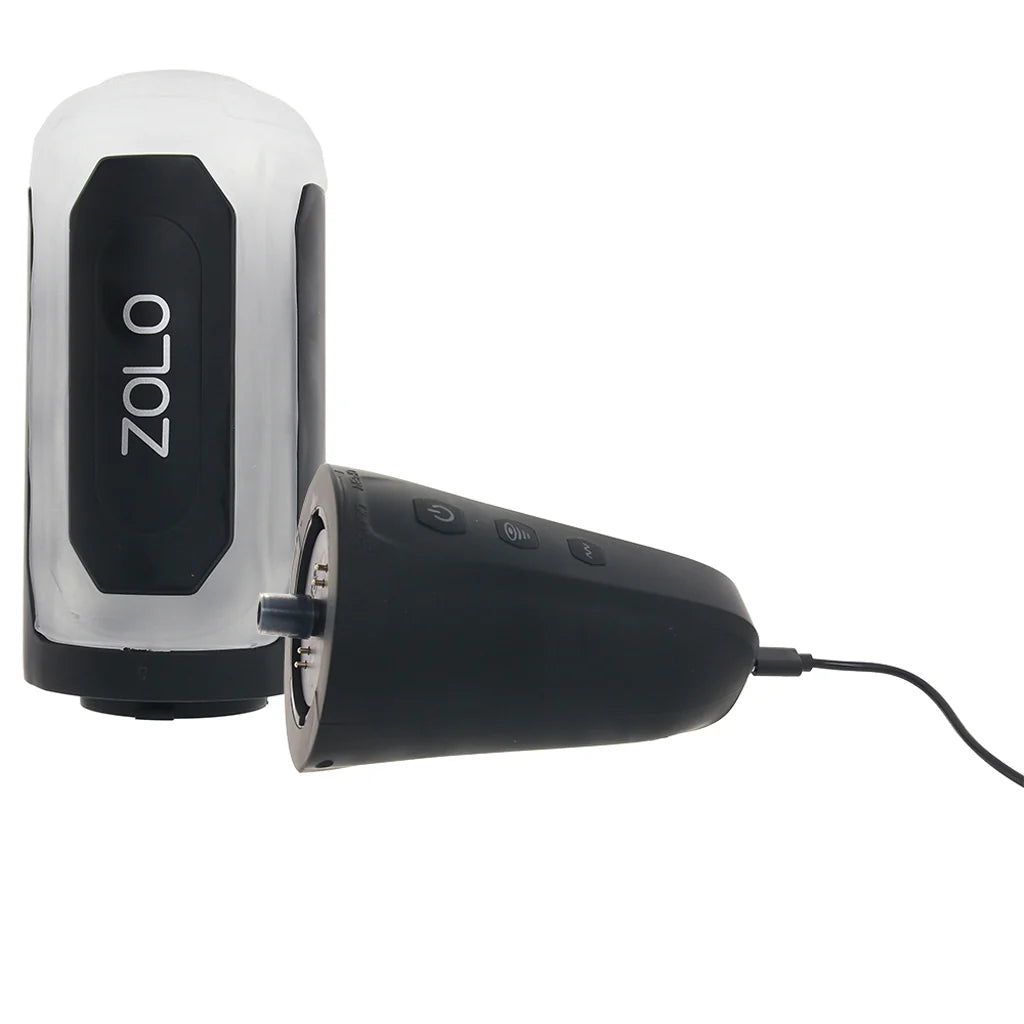 Zolo Suck and Squeeze Vibrating Blowjob Massager – Winnipeg adult store – close-up view
