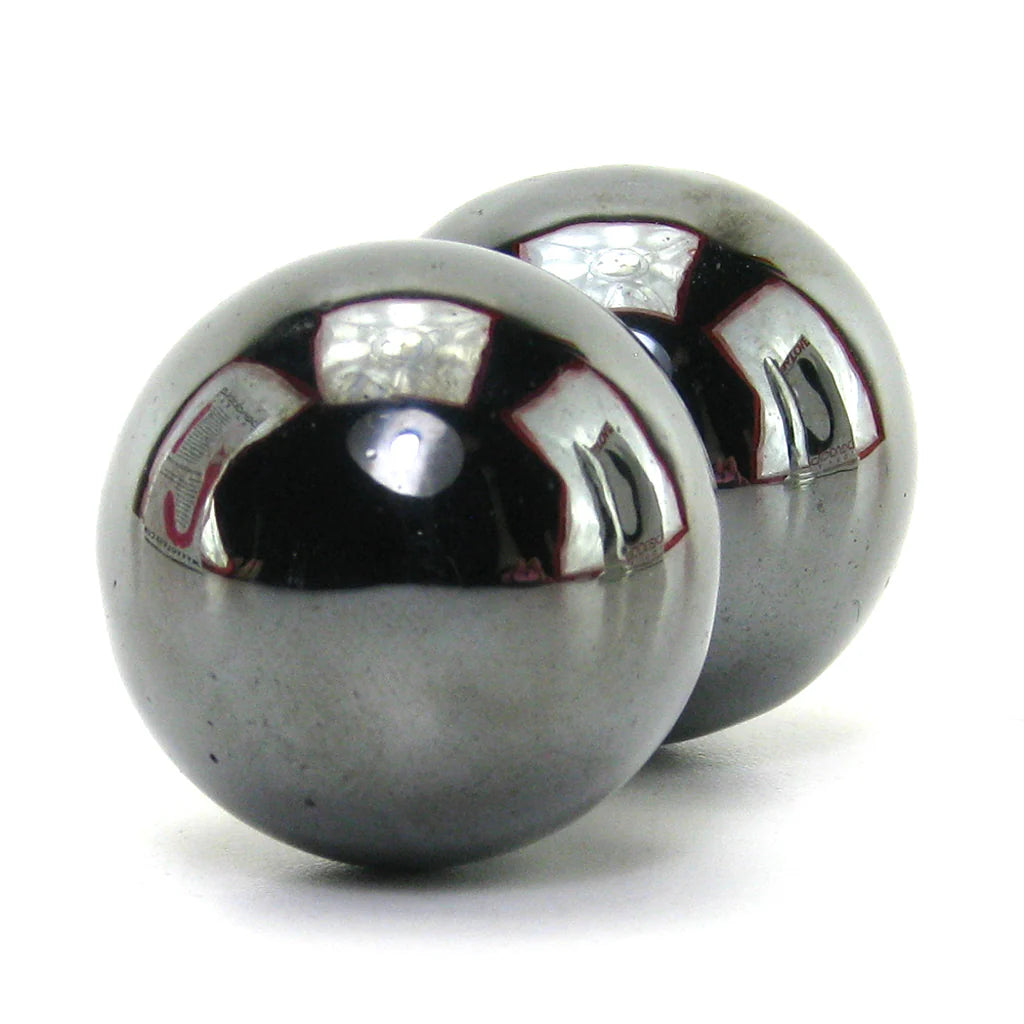 Nen-Wa Magnetic Hematite Balls in Black – Winnipeg adult store – close-up view