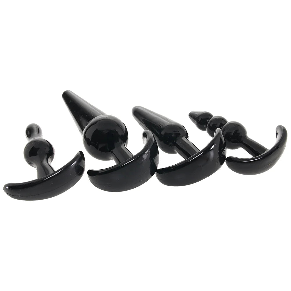 No.80 4-Piece Butt Plug Set – Winnipeg adult store – close-up view