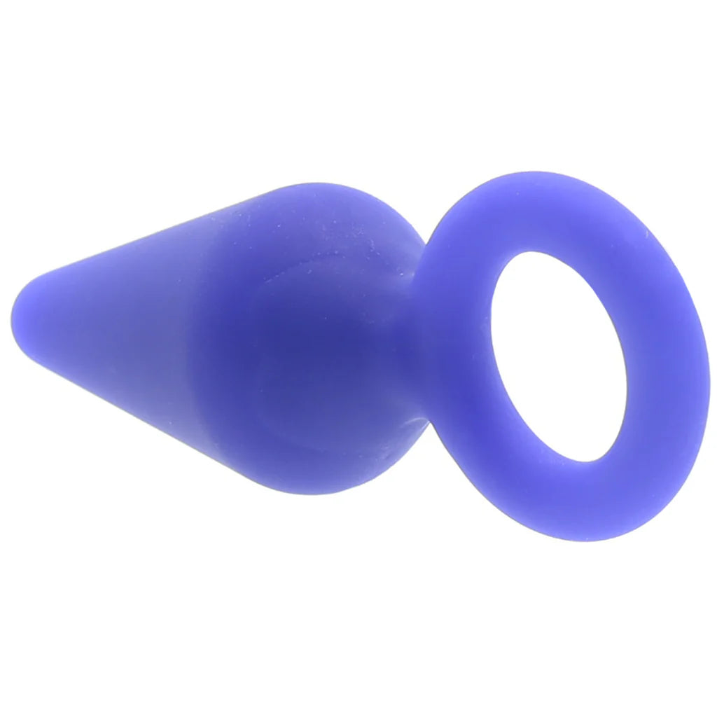 Luxe Candy Rimmer Small Butt Plug in Indigo – Heaven Boutique Winnipeg – side view
