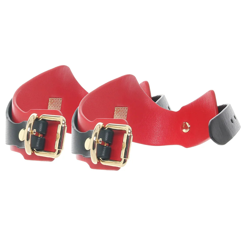 Ouch! Milan Collection Leg Cuffs – Winnipeg adult store – close-up view