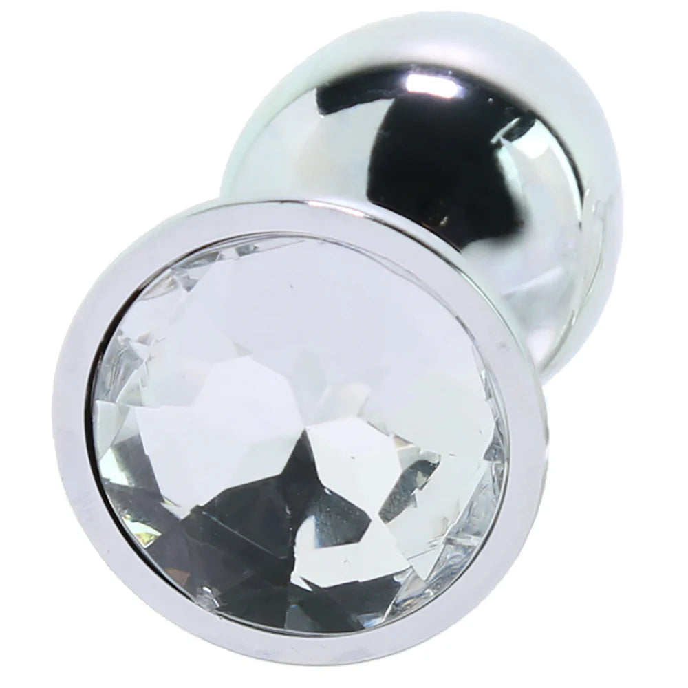 Booty Sparks Clear Gem Anal Plug in Small – Winnipeg adult store – close-up view