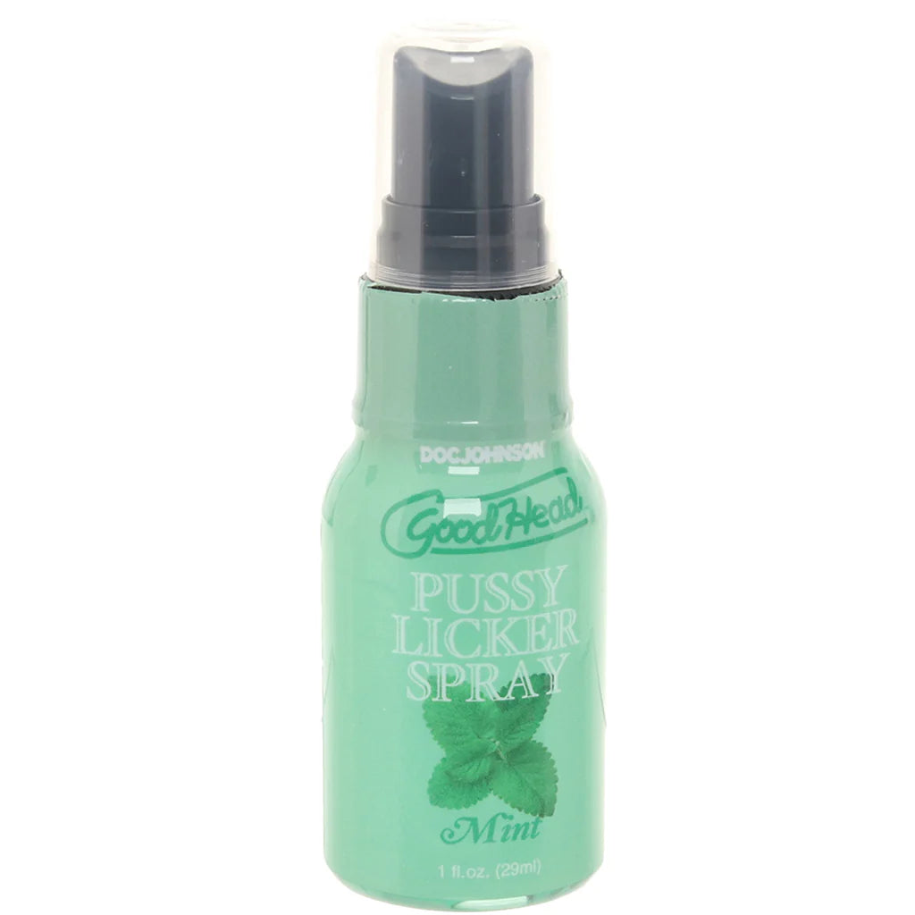 GoodHead Pussy Licker Spray 1fl.oz/29ml in Mint – Heaven Boutique Winnipeg – side view