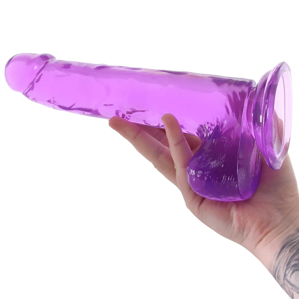 Size Queen 8 Inch Jelly Dildo in Purple Winnipeg – product detail