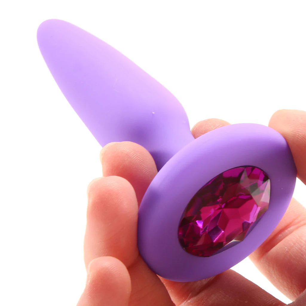 Glams Mini Purple Gem Silicone Butt Plug Winnipeg – product detail