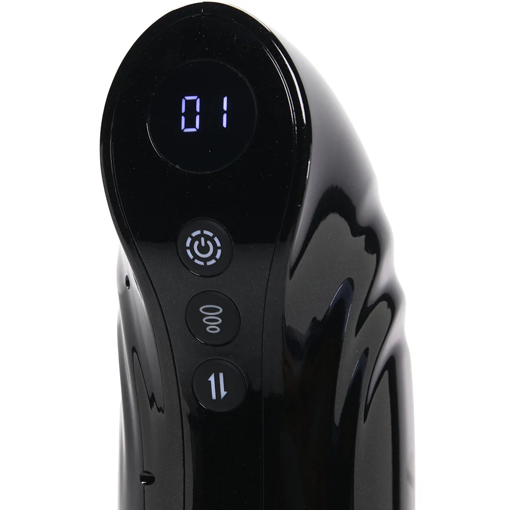 Pumped StrokeMate Auto Stroker in Black – Winnipeg adult store – close-up view