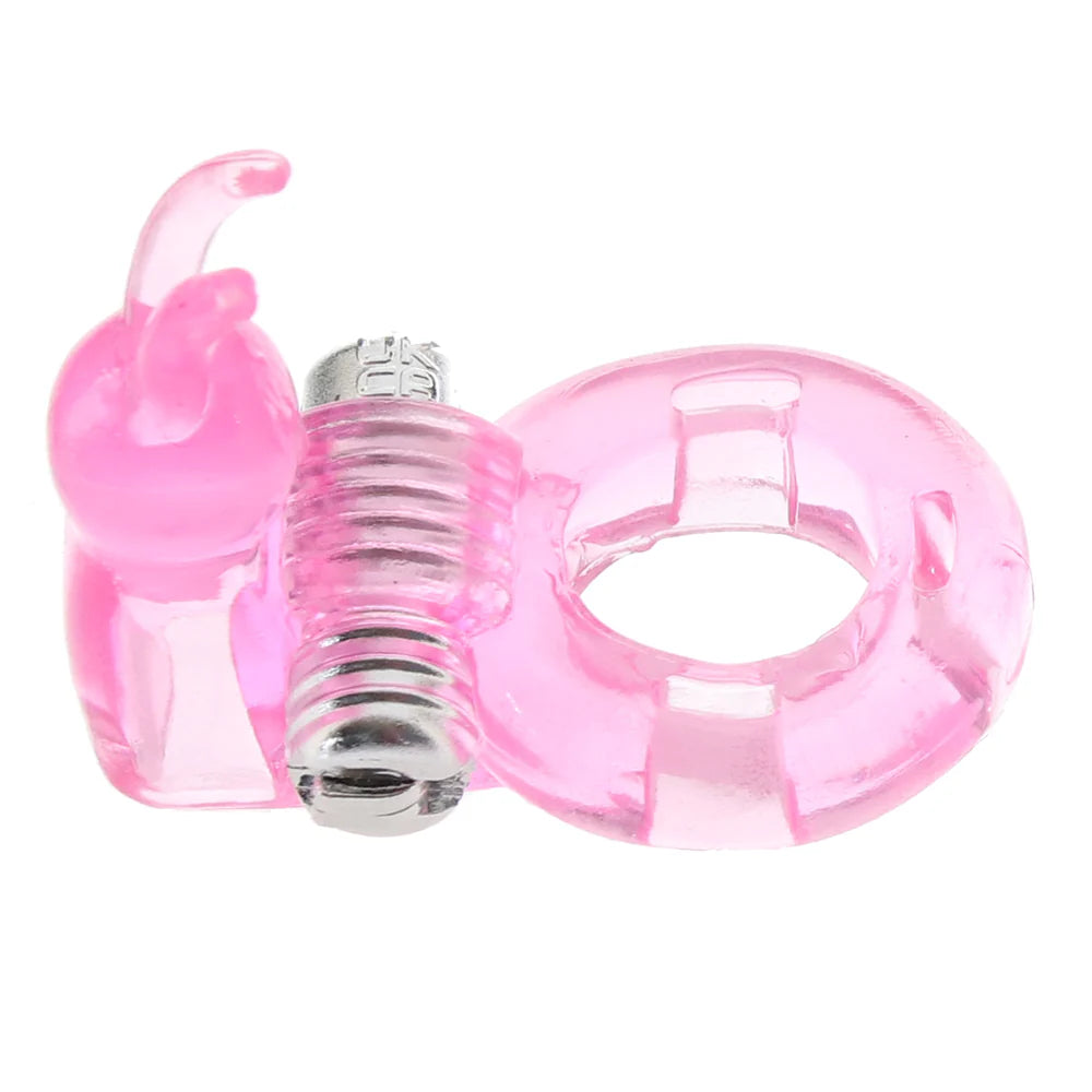 Basic Essentials Bunny Enhancer Vibrating Cock Ring – Winnipeg adult boutique – features