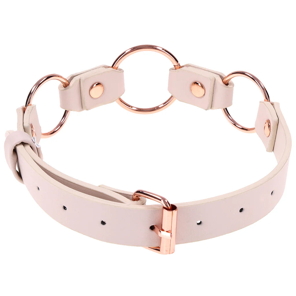S&M Peaches 'n CreaMe Ring Day Collar – Heaven Boutique Winnipeg – side view