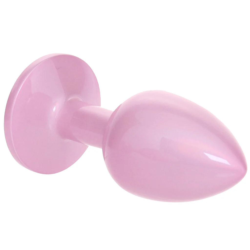 Rear Assets Pink Metal Butt Plug in Small - Small – Winnipeg adult boutique – features
