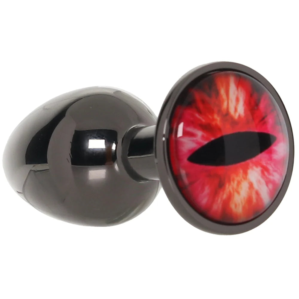 Creature Cocks Sinister Eye Metal Butt Plug in Small - Small – Winnipeg adult store – close-up view