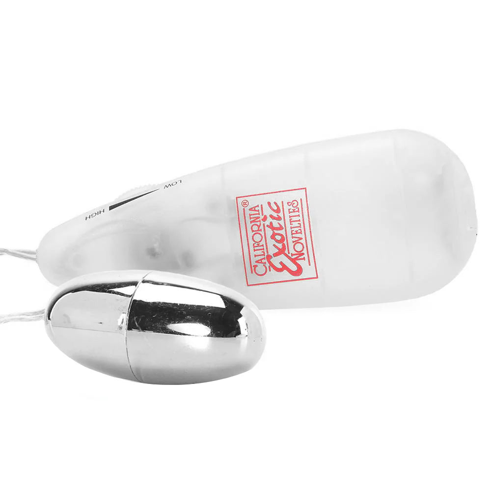 Pocket Exotics Silver Bullet Vibe – Heaven Boutique Winnipeg – side view