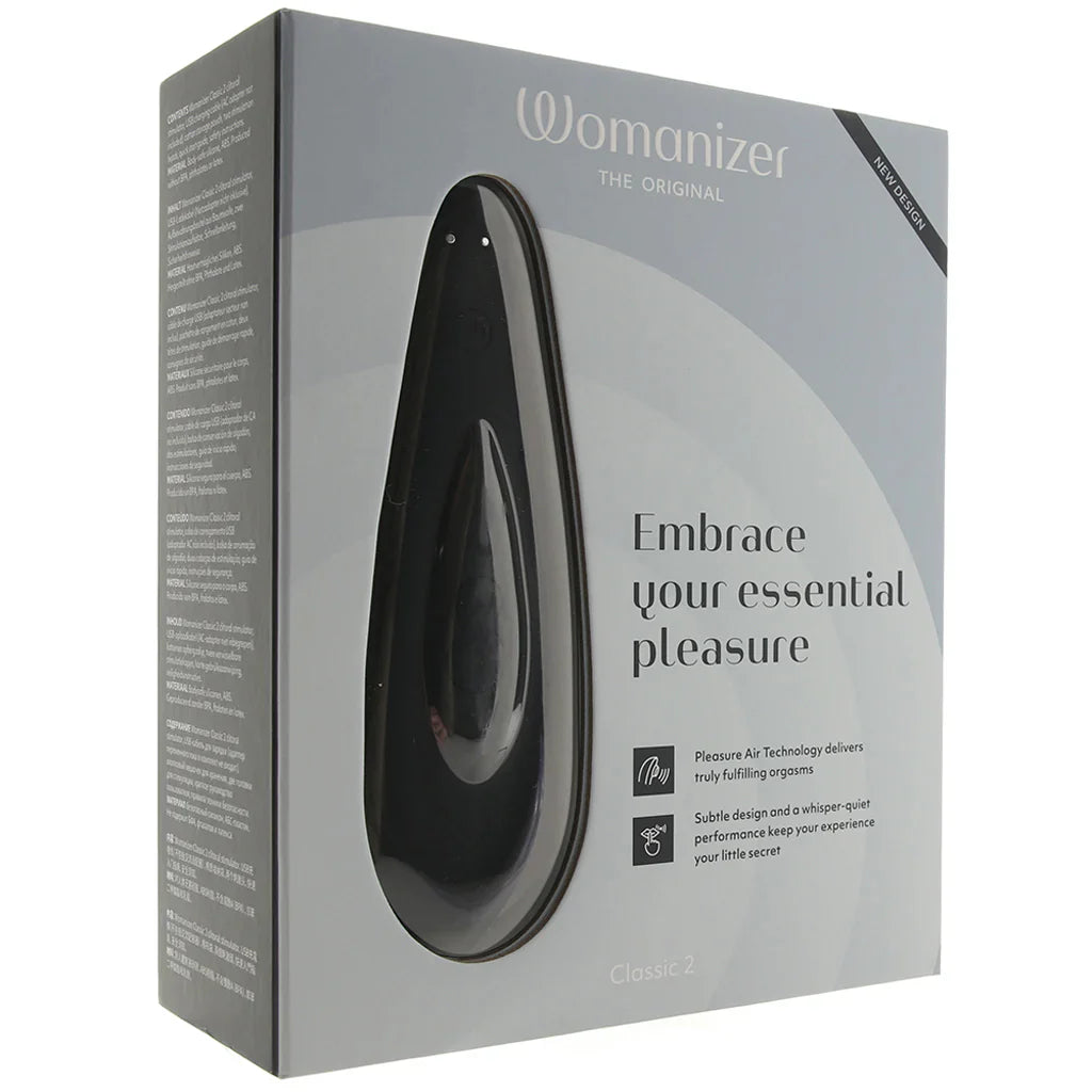 Womanizer Classic 2 Pleasure Air Stimulator in Black — buy in Winnipeg | Heaven Boutique