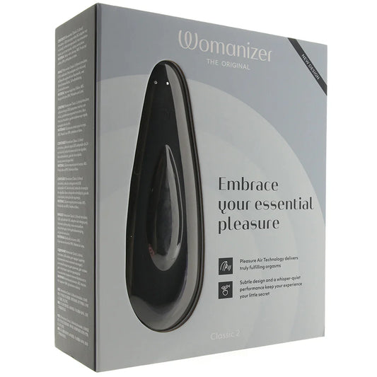 Womanizer Classic 2 Pleasure Air Stimulator in Black — buy in Winnipeg | Heaven Boutique
