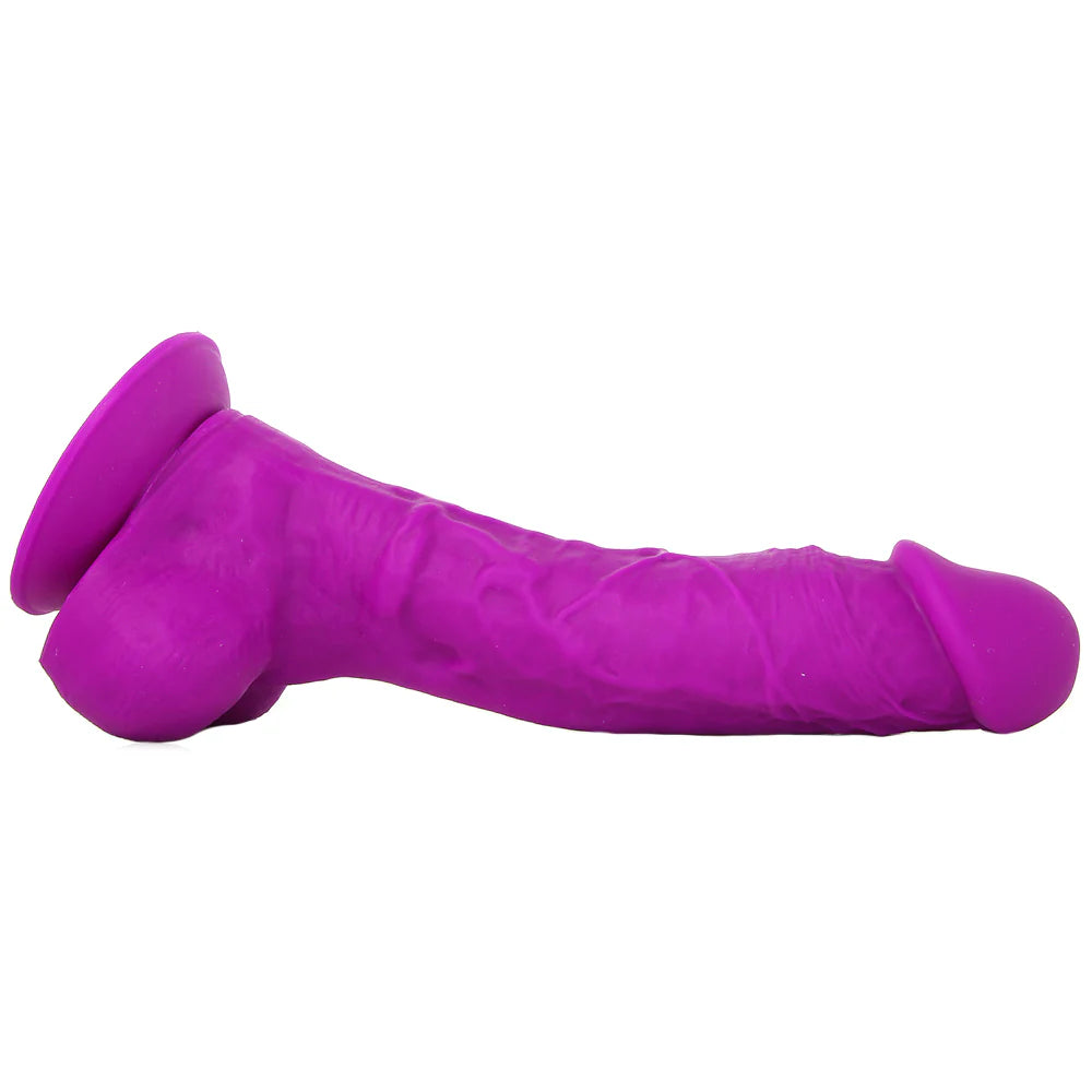 ColourSoft 8 Inch Silicone Dildo in Purple – Winnipeg adult boutique – features
