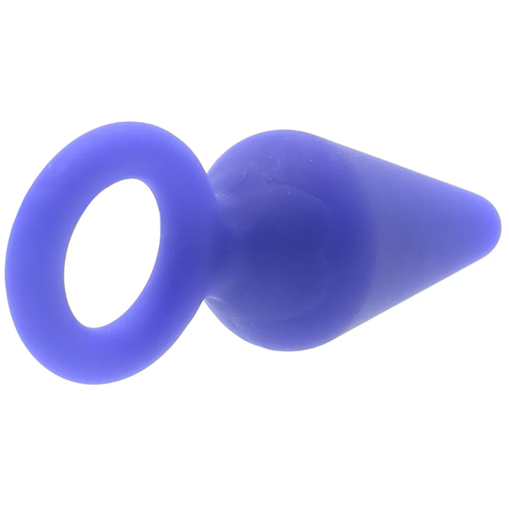 Luxe Candy Rimmer Small Butt Plug in Indigo – Winnipeg adult store – close-up view
