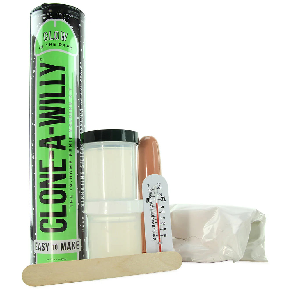 Clone-A-Willy Vibrator Kit in Glow in the Dark – Winnipeg adult boutique – features