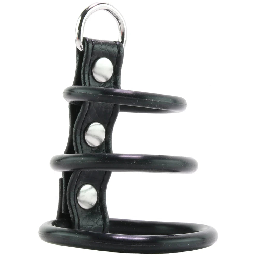Blue Line 3 Ring Silicone Gates of Hell with Leash Lead Winnipeg – product detail