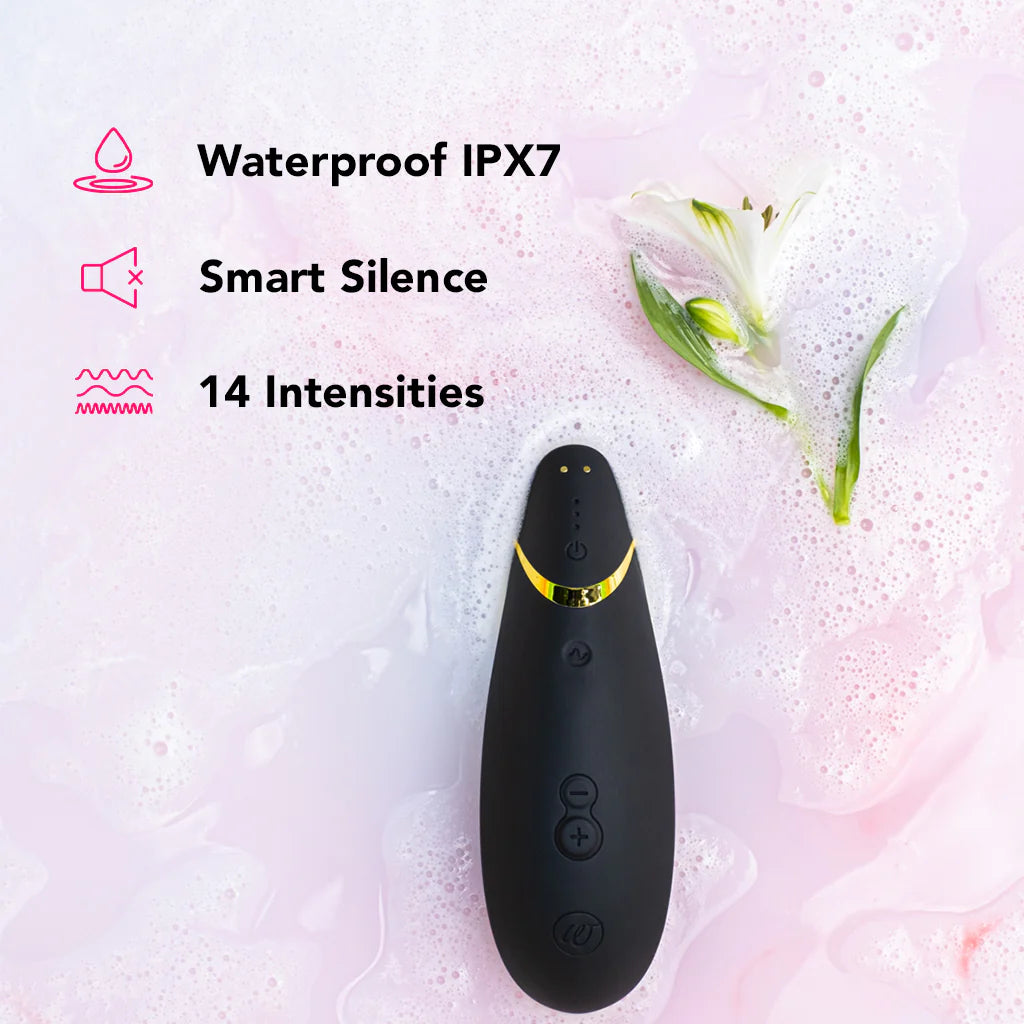 Womanizer Premium 2 Pleasure Air Stimulator in Black Winnipeg – product detail