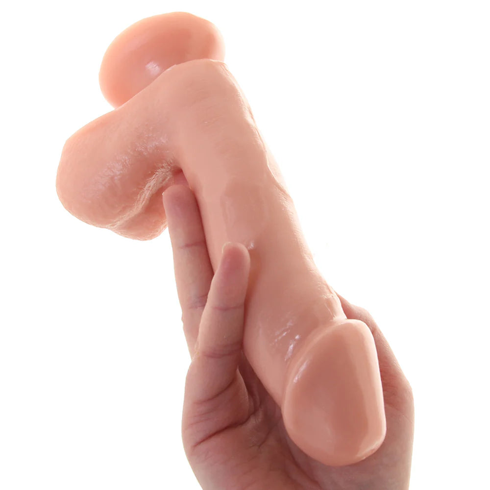 Basix 6.5 Inch Suction Base Dildo in Flesh Winnipeg – product detail