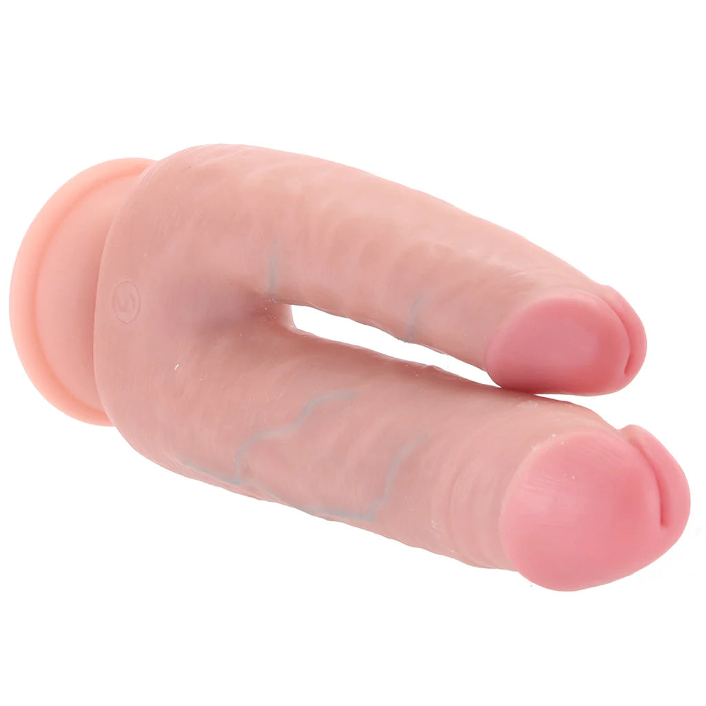 RealRock Double Trouble 5 and 6 Inch Double Dildo in Light – Winnipeg adult boutique – features