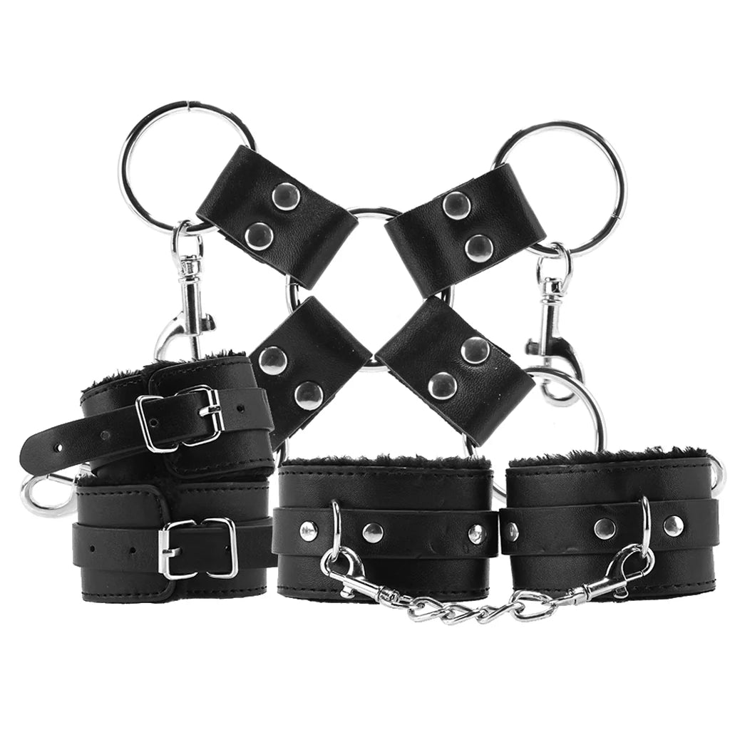 Intermediate Bondage Kit in Black – Heaven Boutique Winnipeg – side view