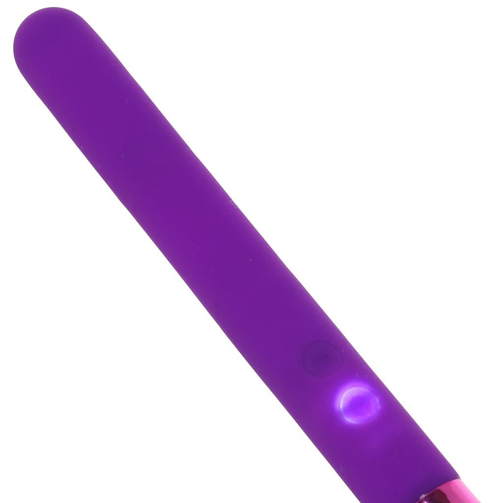 Vala Fiercely Powerful Silicone Flower Vibe in Purple – Heaven Boutique Winnipeg – side view