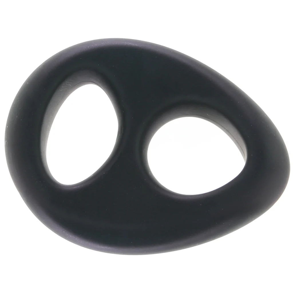 Renegade Romeo Soft Silicone Dual Ring in Black – Heaven Boutique Winnipeg – side view