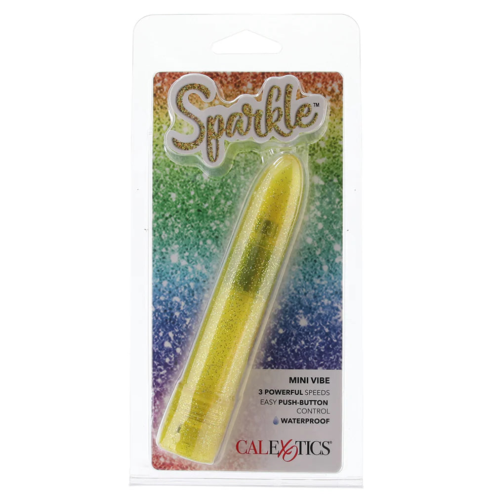 Sparkle Mini Vibe in Yellow – Winnipeg adult store – close-up view