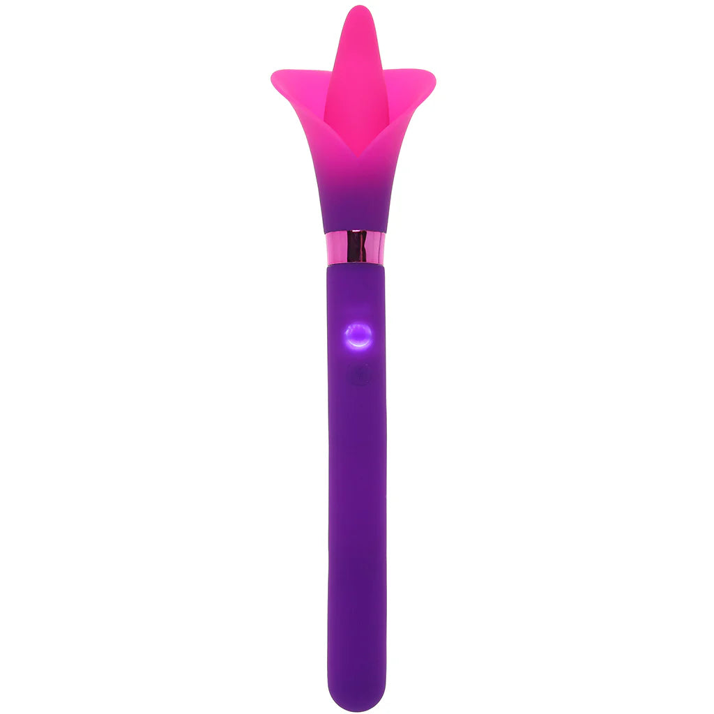 Vala Fiercely Powerful Silicone Flower Vibe in Purple – Winnipeg – lifestyle image