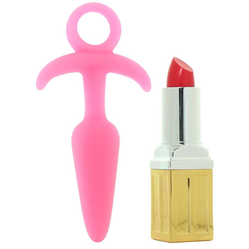 Firefly Small Prince Butt Plug in Glowing Pink – Heaven Boutique Winnipeg – side view