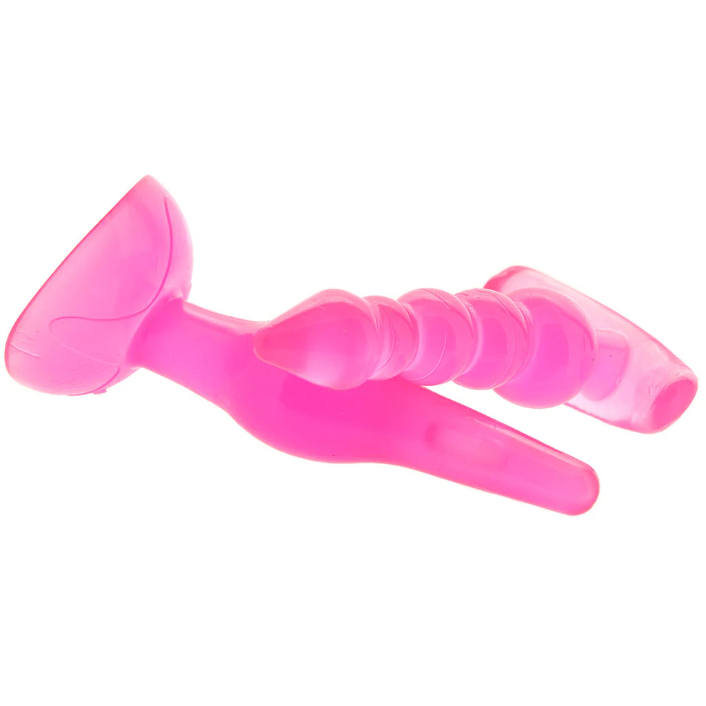Pink Elite Supreme Anal Play Kit – Heaven Boutique Winnipeg – side view