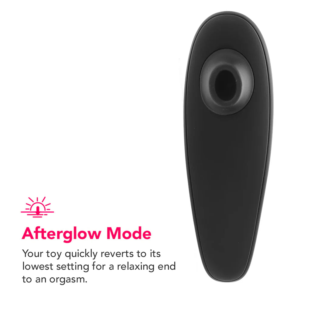 Womanizer Classic 2 Pleasure Air Stimulator in Black – Winnipeg adult shop – in use view