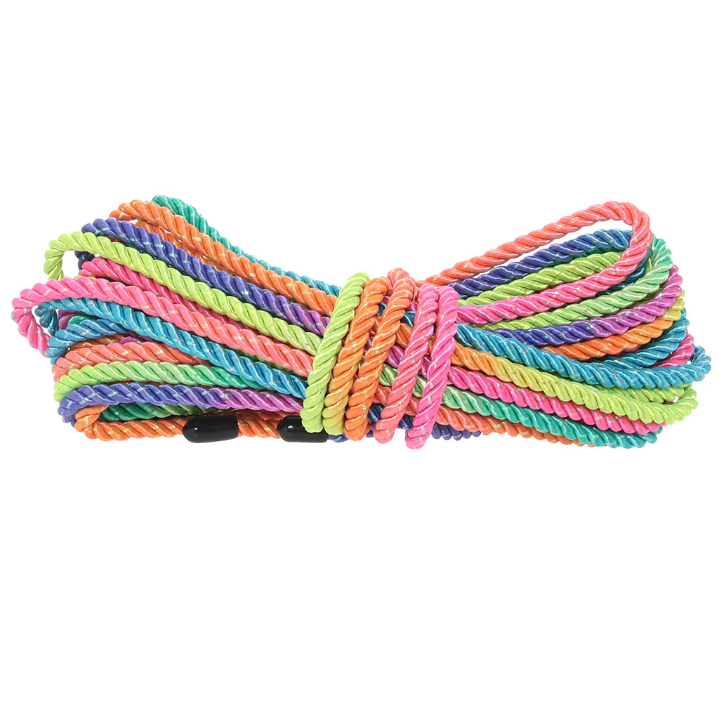 Ouch! 32.8'/10m Bondage Rope in Vibrant Rainbow – Winnipeg – lifestyle image