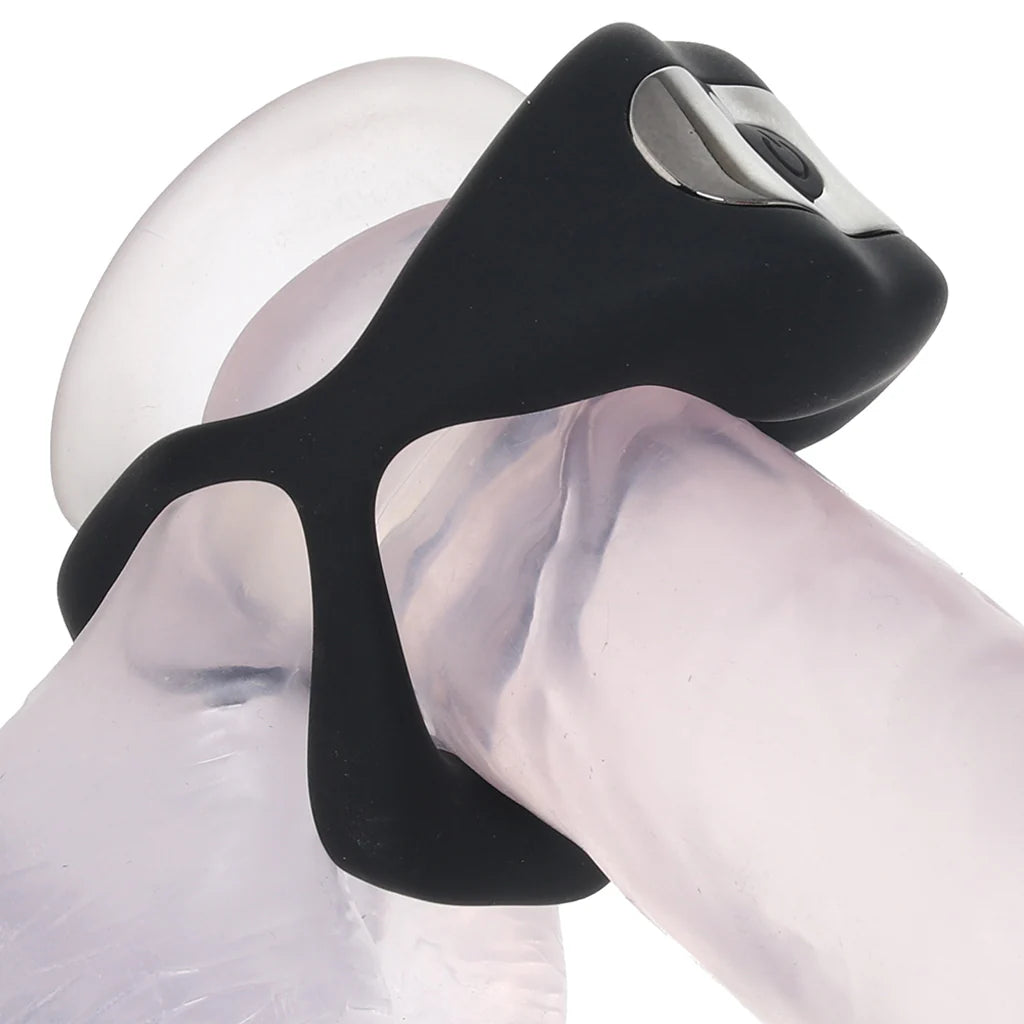 Techno Strobe Vibrating Cock Ring in Black – Winnipeg adult boutique – features
